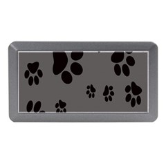 Dog Foodprint Paw Prints Seamless Background And Pattern Memory Card Reader (mini) by BangZart