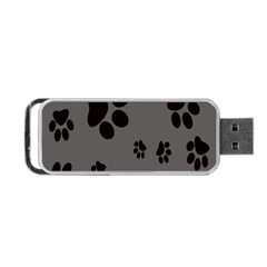 Dog Foodprint Paw Prints Seamless Background And Pattern Portable Usb Flash (two Sides) by BangZart