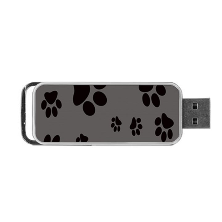 Dog Foodprint Paw Prints Seamless Background And Pattern Portable USB Flash (Two Sides)