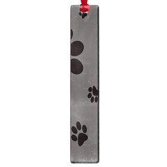 Dog Foodprint Paw Prints Seamless Background And Pattern Large Book Marks by BangZart