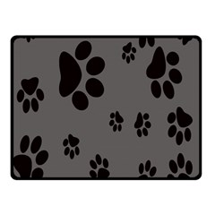 Dog Foodprint Paw Prints Seamless Background And Pattern Double Sided Fleece Blanket (small)  by BangZart