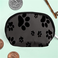 Dog Foodprint Paw Prints Seamless Background And Pattern Accessory Pouches (medium)  by BangZart