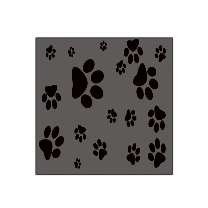 Dog Foodprint Paw Prints Seamless Background And Pattern Satin Bandana Scarf