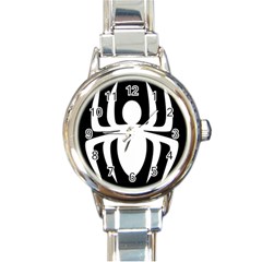 White Spider Round Italian Charm Watch