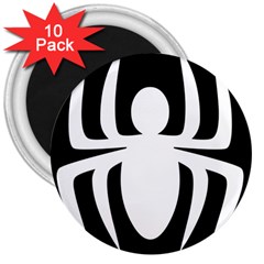 White Spider 3  Magnets (10 Pack)  by BangZart