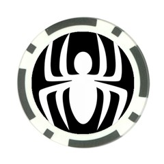 White Spider Poker Chip Card Guard by BangZart