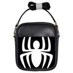 White Spider Girls Sling Bags Front