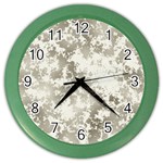 Wall Rock Pattern Structure Dirty Color Wall Clocks Front