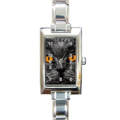 Cat Eyes Background Image Hypnosis Rectangle Italian Charm Watch by BangZart