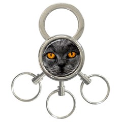 Cat Eyes Background Image Hypnosis 3-ring Key Chains by BangZart