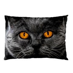 Cat Eyes Background Image Hypnosis Pillow Case by BangZart