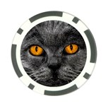 Cat Eyes Background Image Hypnosis Poker Chip Card Guard (10 pack) Front