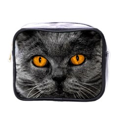 Cat Eyes Background Image Hypnosis Mini Toiletries Bags by BangZart