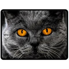 Cat Eyes Background Image Hypnosis Fleece Blanket (large)  by BangZart