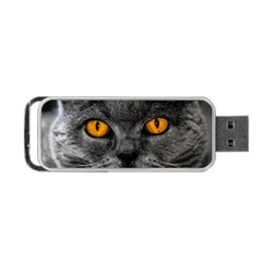 Cat Eyes Background Image Hypnosis Portable Usb Flash (two Sides) by BangZart