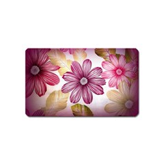 Flower Print Fabric Pattern Texture Magnet (name Card) by BangZart