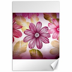 Flower Print Fabric Pattern Texture Canvas 20  X 30   by BangZart