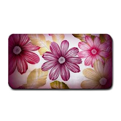 Flower Print Fabric Pattern Texture Medium Bar Mats by BangZart