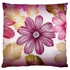 Flower Print Fabric Pattern Texture Standard Flano Cushion Case (one Side) by BangZart