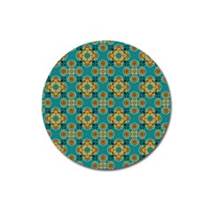 Vintage Pattern Unique Elegant Magnet 3  (round) by BangZart