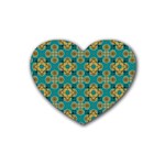 Vintage Pattern Unique Elegant Heart Coaster (4 pack)  Front