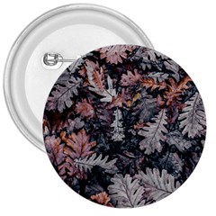 Leaf Leaves Autumn Fall Brown 3  Buttons by BangZart