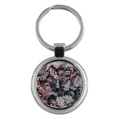 Leaf Leaves Autumn Fall Brown Key Chains (round)  by BangZart