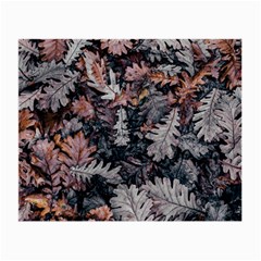 Leaf Leaves Autumn Fall Brown Small Glasses Cloth by BangZart