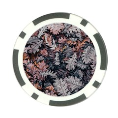 Leaf Leaves Autumn Fall Brown Poker Chip Card Guard by BangZart