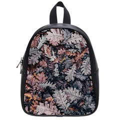 Leaf Leaves Autumn Fall Brown School Bags (small)  by BangZart