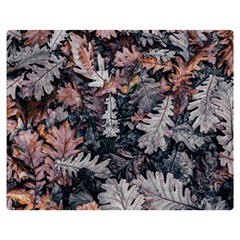 Leaf Leaves Autumn Fall Brown Double Sided Flano Blanket (medium)  by BangZart