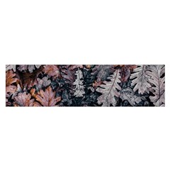 Leaf Leaves Autumn Fall Brown Satin Scarf (oblong) by BangZart