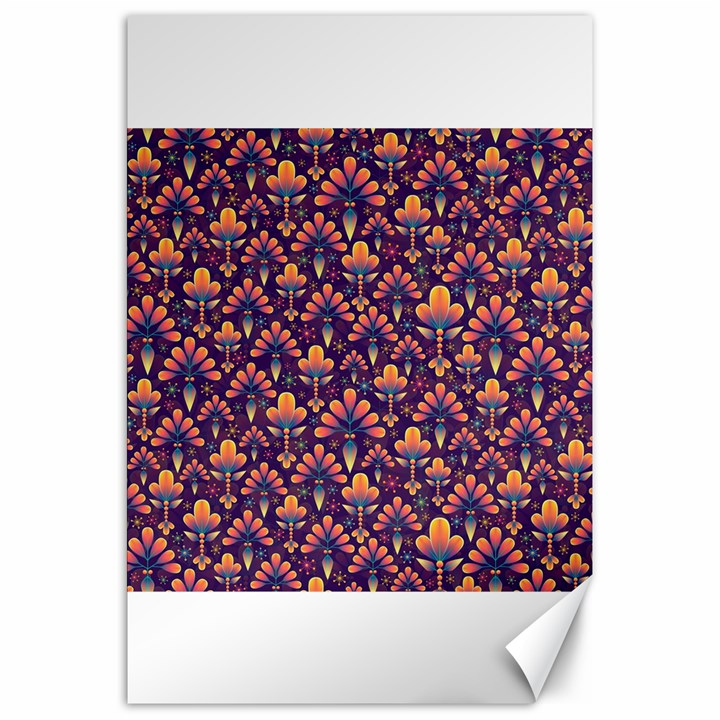 Abstract Background Floral Pattern Canvas 20  x 30  