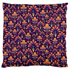 Abstract Background Floral Pattern Large Cushion Case (two Sides) by BangZart