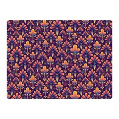 Abstract Background Floral Pattern Double Sided Flano Blanket (mini)  by BangZart