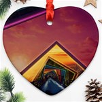 The Rainbow Bridge of a Thousand Fractal Colors Ornament (Heart) Front