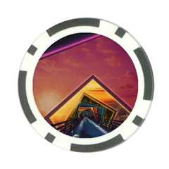 The Rainbow Bridge Of A Thousand Fractal Colors Poker Chip Card Guard (10 Pack) by jayaprime