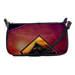 The Rainbow Bridge Of A Thousand Fractal Colors Shoulder Clutch Bags by jayaprime