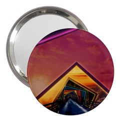 The Rainbow Bridge Of A Thousand Fractal Colors 3  Handbag Mirrors by jayaprime