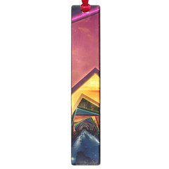 The Rainbow Bridge Of A Thousand Fractal Colors Large Book Marks by jayaprime