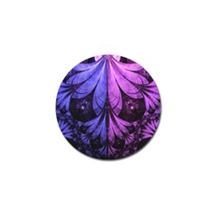 Beautiful Lilac Fractal Feathers Of The Starling Golf Ball Marker (10 Pack)