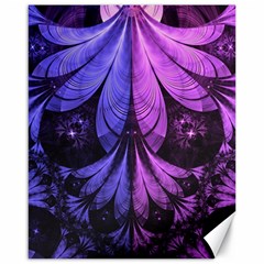 Beautiful Lilac Fractal Feathers Of The Starling Canvas 16  X 20   by jayaprime