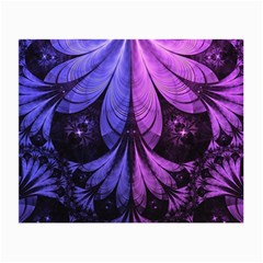 Beautiful Lilac Fractal Feathers Of The Starling Small Glasses Cloth (2-side) by jayaprime