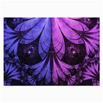 Beautiful Lilac Fractal Feathers of the Starling Large Glasses Cloth Front