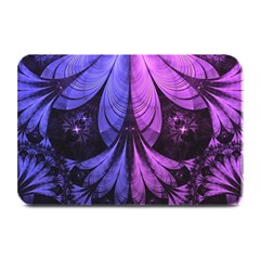 Beautiful Lilac Fractal Feathers Of The Starling Plate Mats by jayaprime