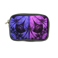 Beautiful Lilac Fractal Feathers Of The Starling Coin Purse by jayaprime