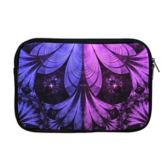 Beautiful Lilac Fractal Feathers Of The Starling Apple Macbook Pro 17  Zipper Case by jayaprime