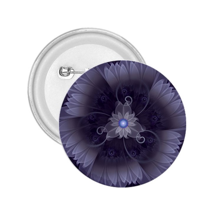 Amazing Fractal Triskelion Purple Passion Flower 2.25  Buttons