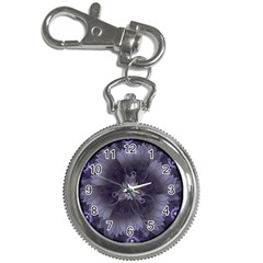 Amazing Fractal Triskelion Purple Passion Flower Key Chain Watches by jayaprime