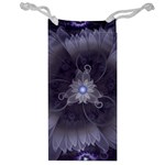 Amazing Fractal Triskelion Purple Passion Flower Jewelry Bag Front